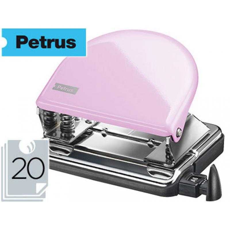 Taladrador petrus 52 rosa strawberry cream capacidad 20 hojas