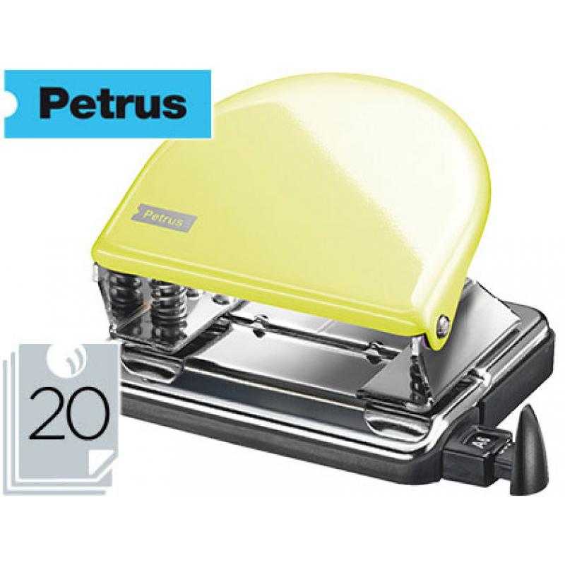 Taladrador petrus 52 amarillo mellow yellow capacidad 20 hojas