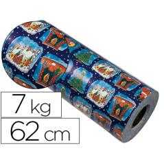 Papel fantasía verjurado 7002-62 navidad bobina 62 cm 7 kg