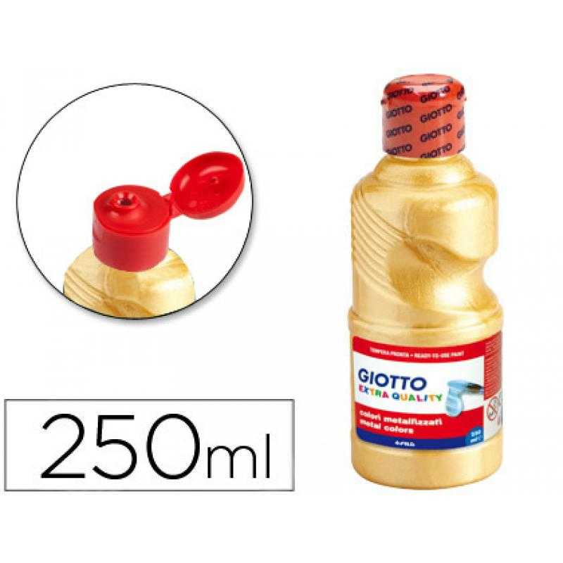 Tempera líquida giotto escolar 250 ml metalizada oro