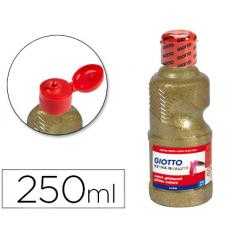 Tempera escolar giotto purpurina glitter 250 ml oro