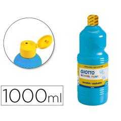Tempera líquida giotto escolar lavable 1000 ml azul cyan