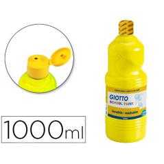Tempera líquida giotto escolar lavable 1000 ml amarillo