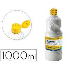 Tempera líquida giotto escolar lavable 1000 ml blanco