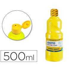 Tempera líquida giotto escolar lavable 500 ml amarillo