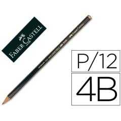 Lápices de grafito faber 9000 4b unidad