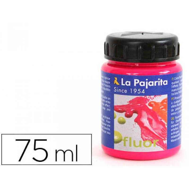Pintura acrílica la pajarita f-04 magenta fluorescente 75ml