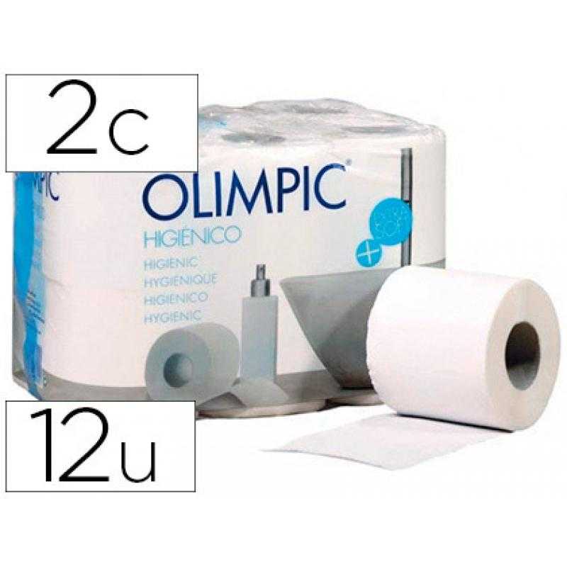 Papel higiénico olimpic 2 capas paquete de 12 rollos