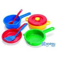 Juego dantoy cacerolas 7 piezas 17,5x29,5x10 cm