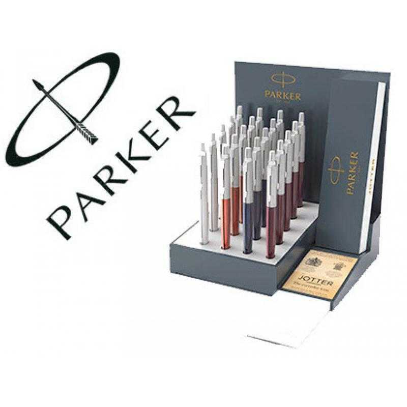 Bolígrafo parker jotter core expositor de 20 unidades colores surtidos
