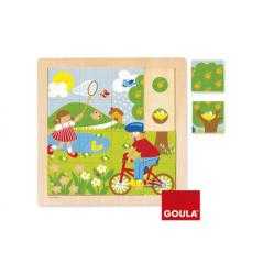 Puzzle goula madera primavera 16 piezas