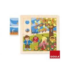Puzzle goula madera otoño 16 piezas