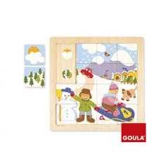 Puzzle goula madera invierno 16 piezas