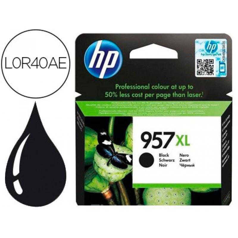 Ink-jet hp jet 957xl officejet pro 8210 / 8720 / 8740 negro 3000 paginas