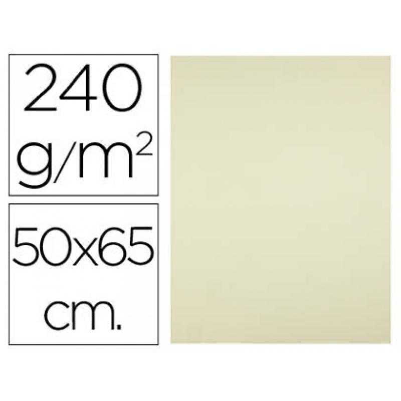 Cartulina liderpapel 50x65 cm 240g/m2 amarillo paquete de 25 unidades