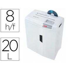 Destructora de documentos hsm shredstar x10 capacidad de corte 10h en partículas destruye grapas clips cd y tarjetas