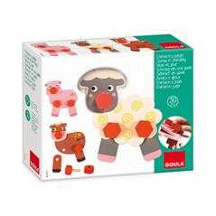 Juego goula didactico enrosca y juega animales granja