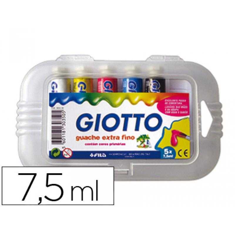Tempera giotto 7,5 ml 5 colores surtidos