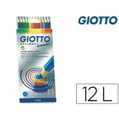 Lápices de colores giotto stilnovo acuarelables caja de 12 colores