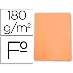 Subcarpeta cartulina gio folio naranja pastel 180 g/m2