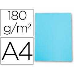 Subcarpeta cartulina gio din a4 celeste pastel 180 g/m2