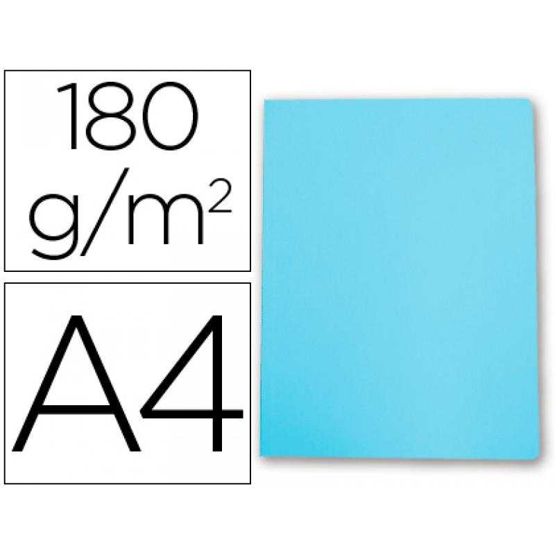 Subcarpeta cartulina gio din a4 celeste pastel 180 g/m2