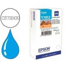 Ink-jet epson stylus t7012 cian xl wp-4000 4500 capacidad 3400 pag
