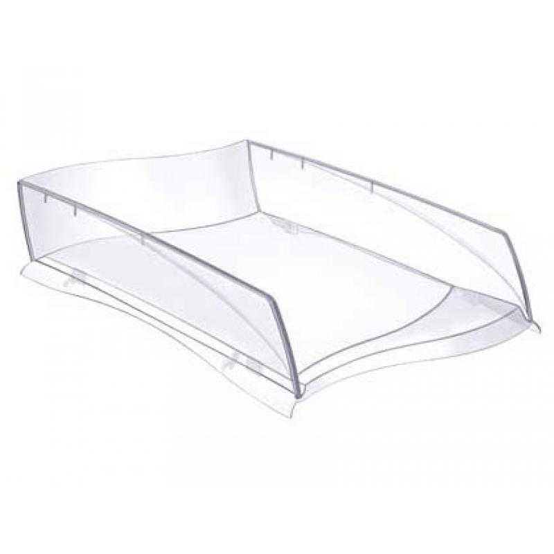 Bandeja sobremesa cep ellypse plástico transparente 380x275x82 mm
