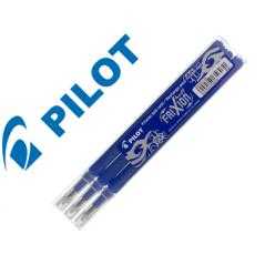 Recambio bolígrafo pilot frixion ball azul caja de 3 unidades