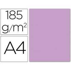 Cartulina guarro din a4 lila 185 gr paquete 50 h