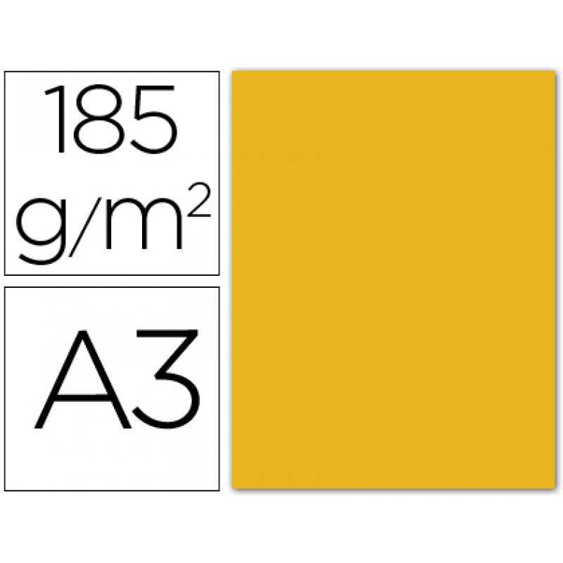 Cartulina guarro din a3 oro 185 gr paquete 50 h