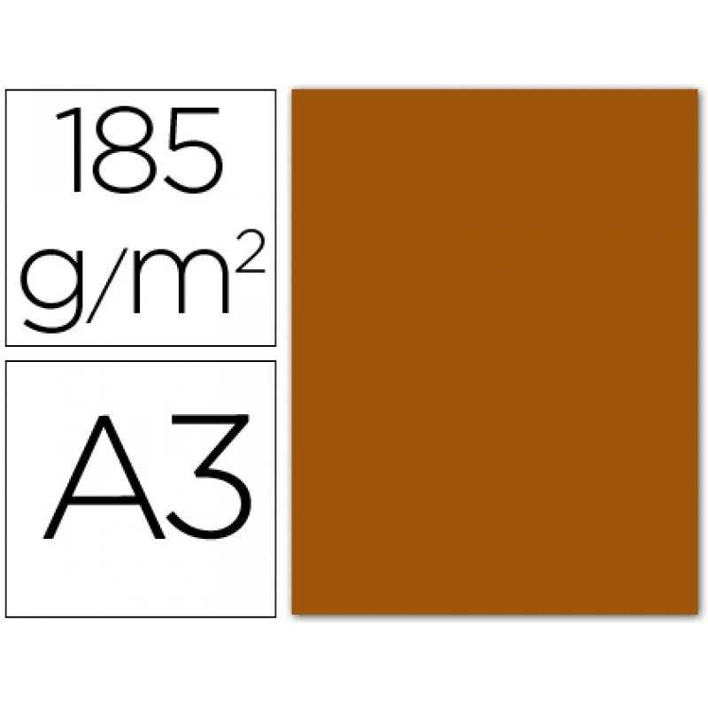 Cartulina guarro din a3 cuero 185 gr paquete 50 h