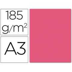 Cartulina guarro din a3 fucsia 185 gr paquete 50 h