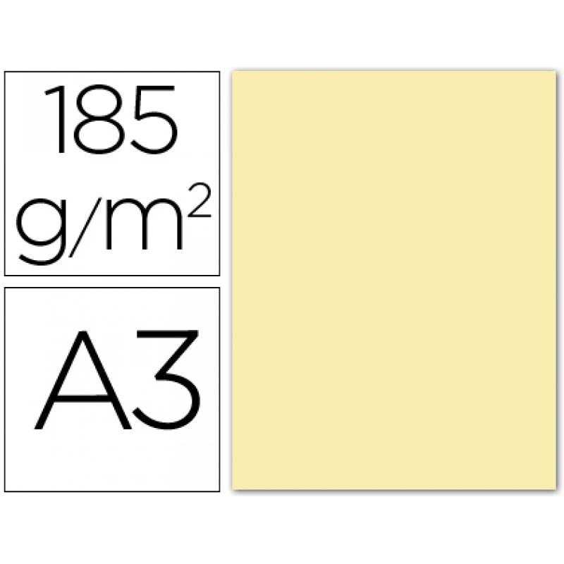 Cartulina guarro din a3 crema 185 gr paquete 50 h