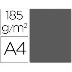 Cartulina guarro din a4 gris plomo 185 gr paquete 50 h