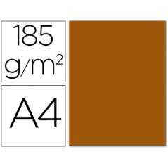 Cartulina guarro din a4 marron chocolate 185 gr paquete 50 h
