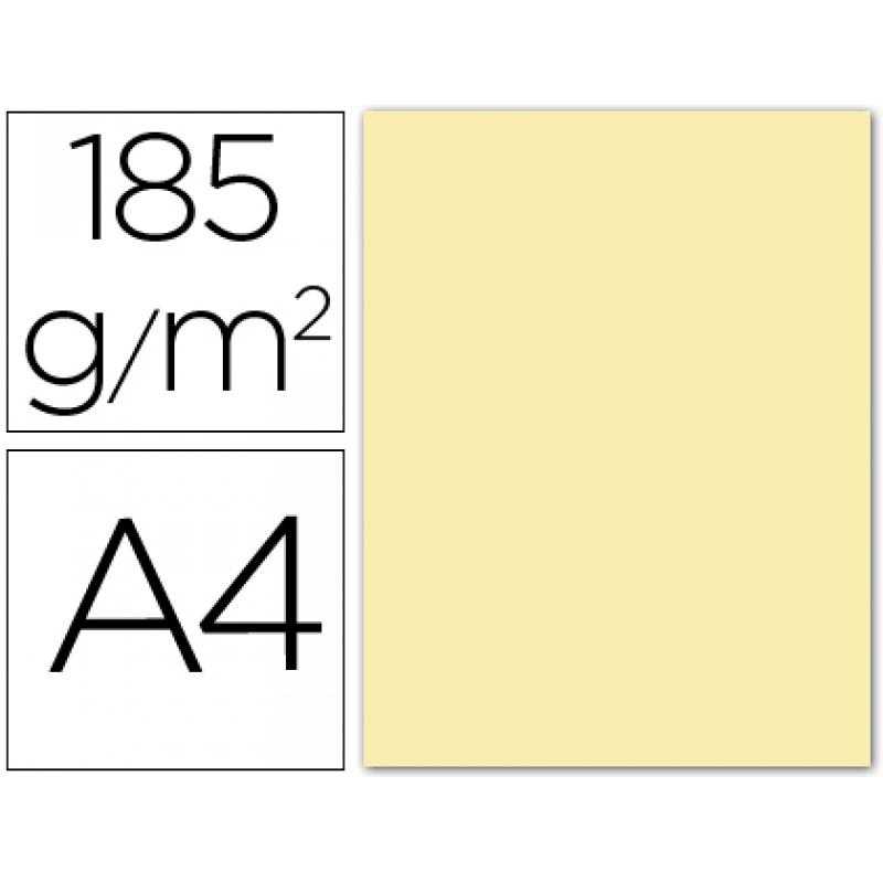 Cartulina guarro din a4 crema 185 gr paquete 50 h