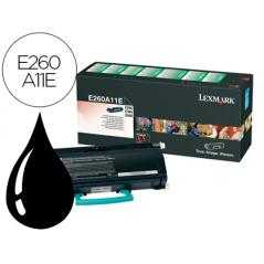 Tóner lexmark e260a11e negro 3500 pag