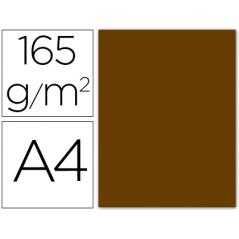 Papel color liderpapel a4 165g / m2 marron pergamino paquete de 9