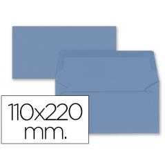 Sobre liderpapel americano azul oscuro 110x220 mm 80 gr pack de 9 unidades