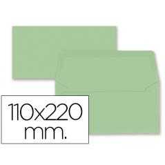 Sobre liderpapel americano verde 110x220 mm 80 gr pack de 9 unidades