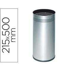 Paraguero metélico 314 perforado plateado 50x21,5 cm