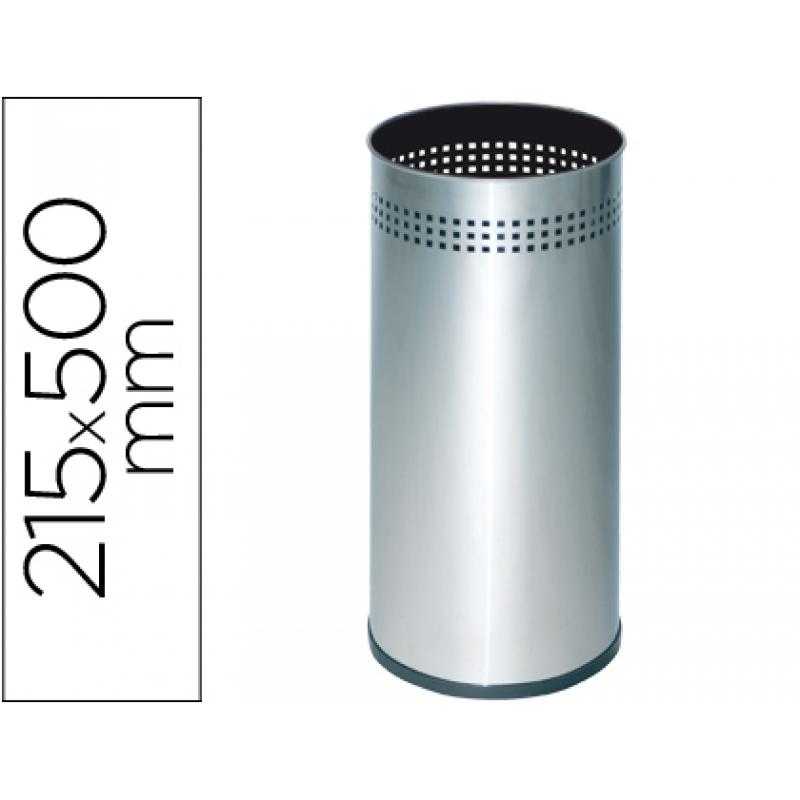 Paraguero metélico 314 perforado plateado 50x21,5 cm