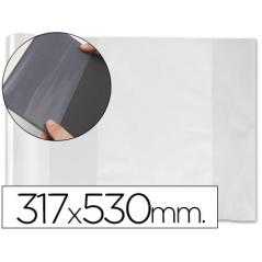 Forralibro pvc con solapa ajustable adhesivo 310x530 mm