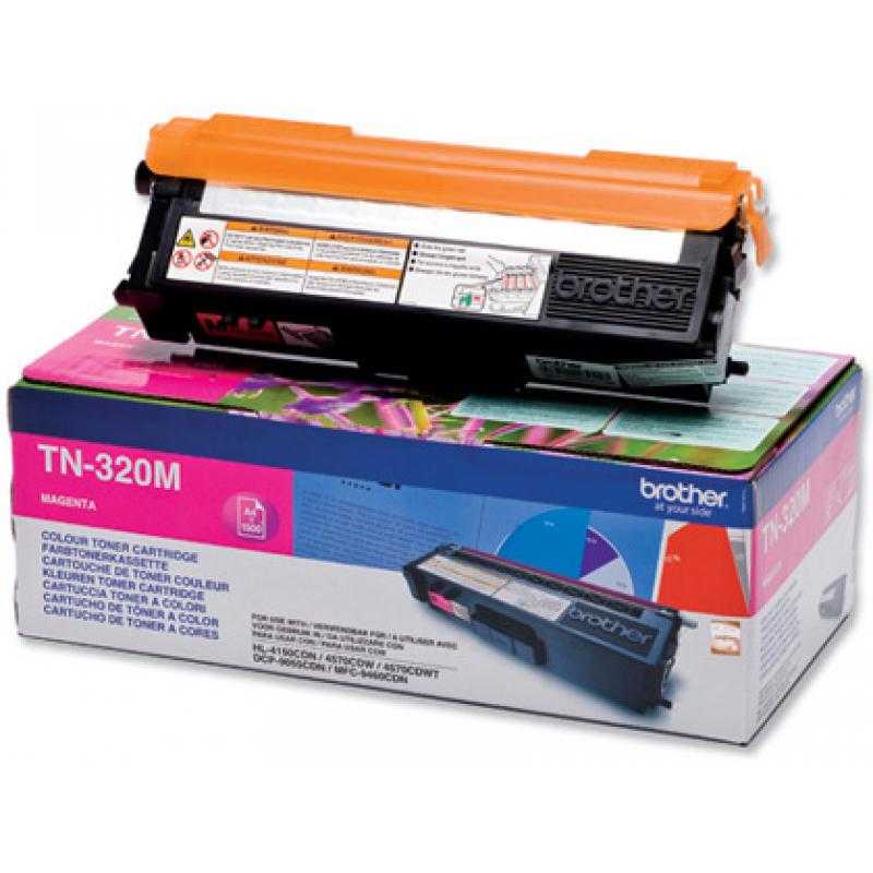 Tóner brother tn-320m magenta -1,500pag- hl-4140cn hl-4150cdn hl-4570cdw dcp-9055cdn dcp-9270cdw