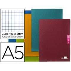 Libreta escolar liderpapel scriptus 48h din a5 cuadro 6 mm papel 90 gr sin margen