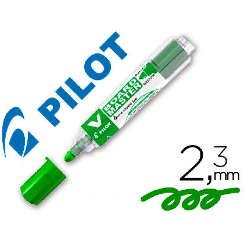 Rotulador pilot v board master para pizarra blanca verde tinta líquida trazo 2,3mm