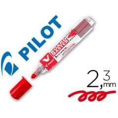 Rotulador pilot v board master para pizarra blanca rojo tinta líquida trazo 2,3mm