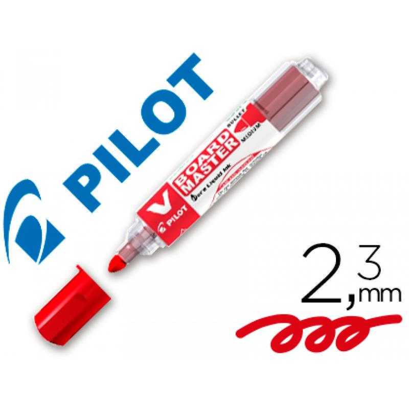 Rotulador pilot v board master para pizarra blanca rojo tinta líquida trazo 2,3mm