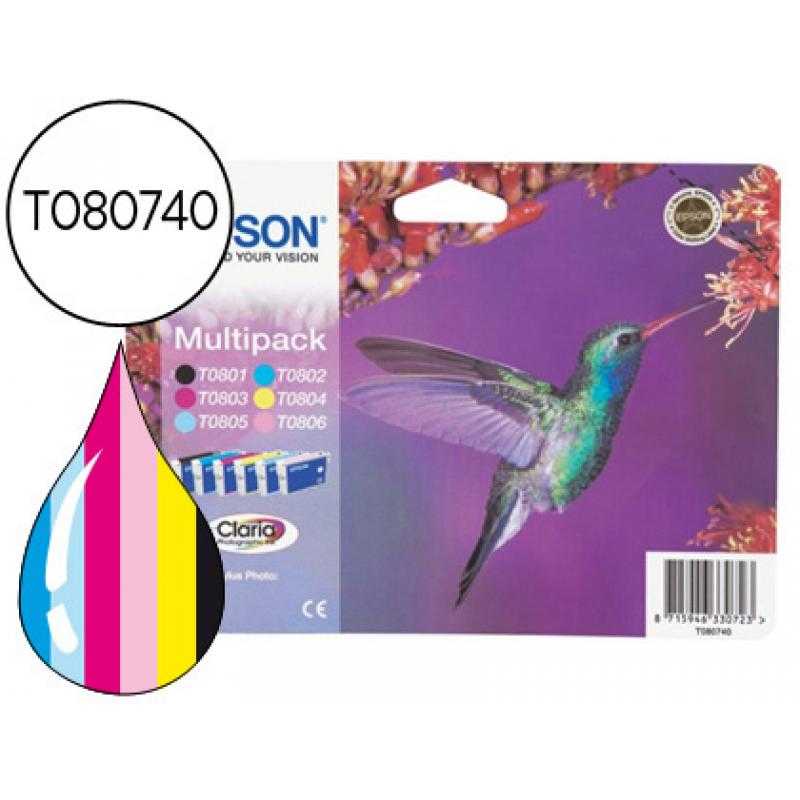 Ink-jet epson stylus photo r265/r360 rx560 multipack t0801+t0802+t0803+t0804+t0805 +t0806